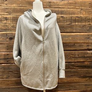 Forever 21 Long Full Zip Hoodie Small pockets